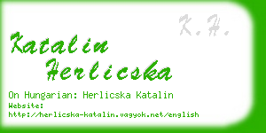 katalin herlicska business card